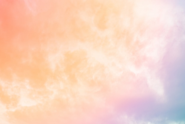 Fond de nuage avec une couleur pastel