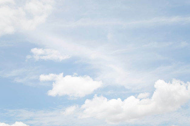 Un fond de nuage doux, ciel bleu avec nuage