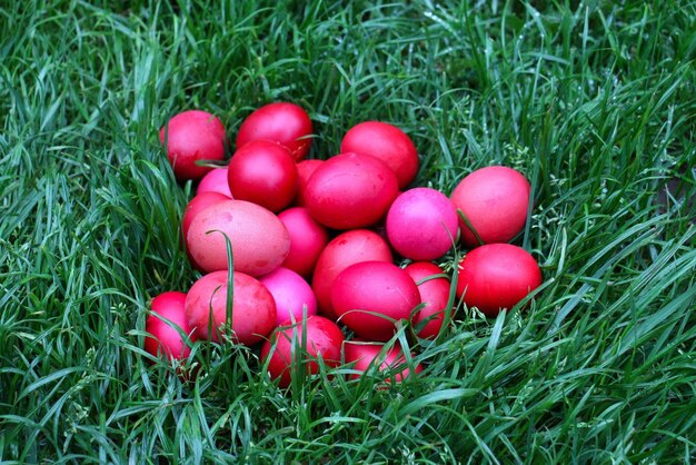 Fond d'oeufs de Pâques colorés Joyeuses Pâques