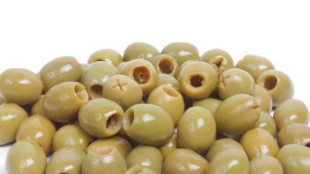 Fond d'olives vertes