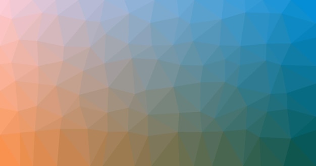 Un fond orange et bleu avec des triangles.