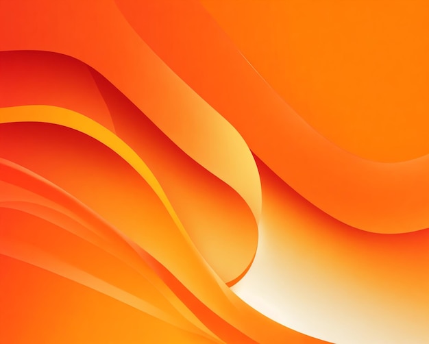 fond orange vectoriel avec forme ondulée