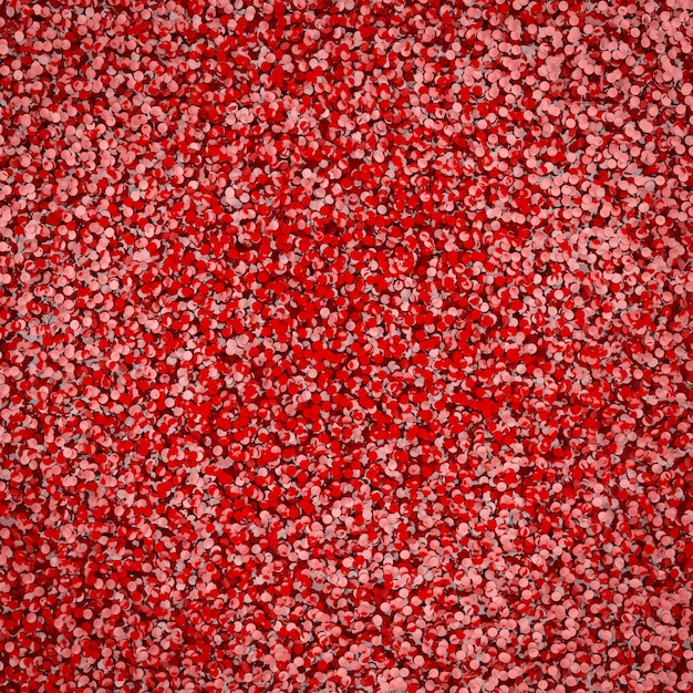 Fond de paillettes rouges de rendu 3D