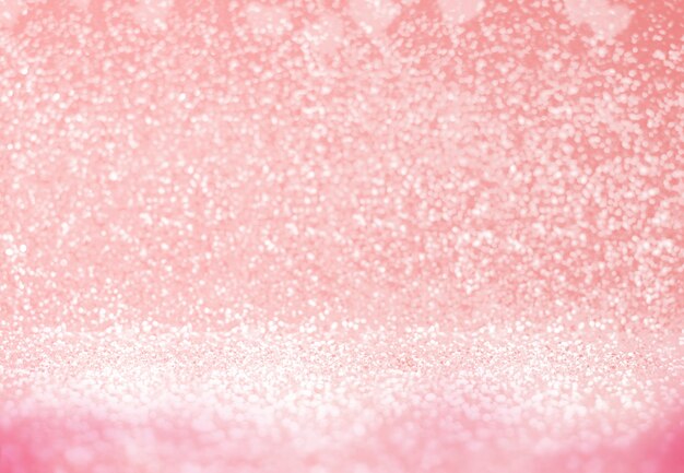 Fond de paillettes scintillantes rose pastel abstrait en angle de perspective