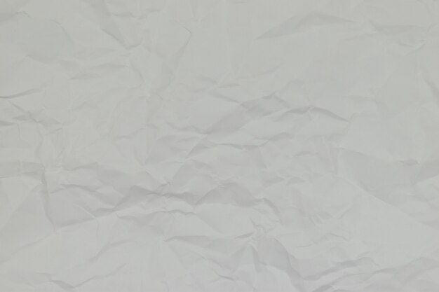 Fond de papier d'art froissé blanc pour concevoir votre concept de texture Papier froissé