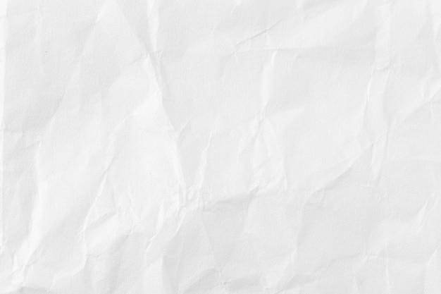 fond de papier blanc froissé en gros plan