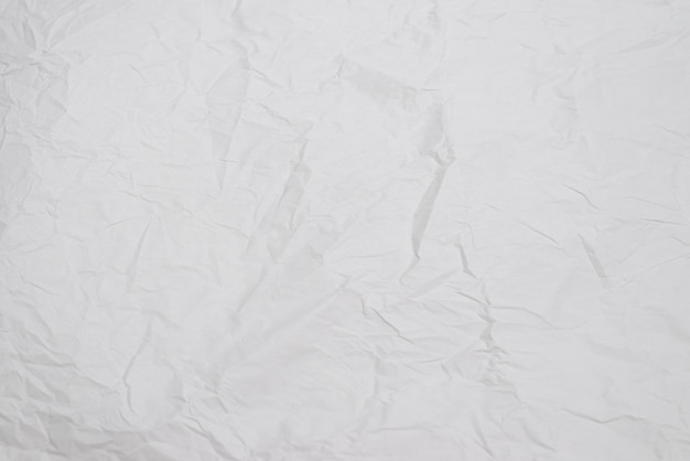 Fond de papier blanc froissé