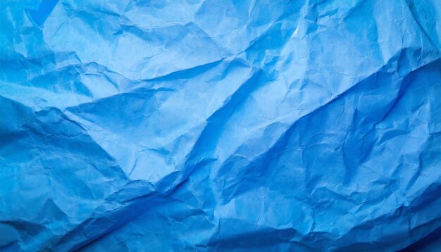 fond de papier bleu froissé