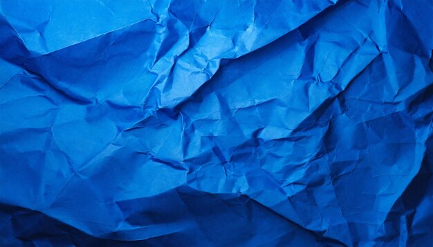 fond de papier bleu froissé