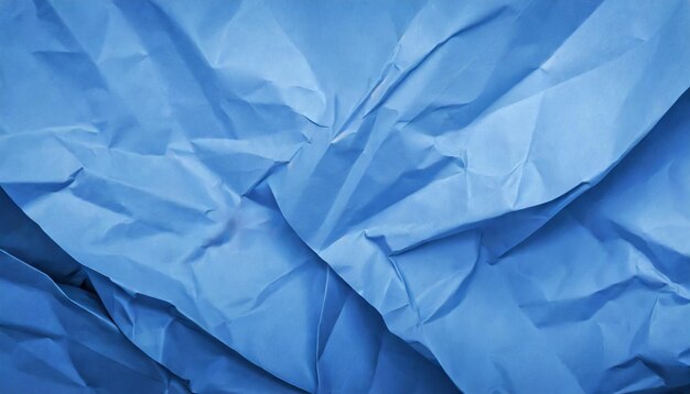 fond de papier bleu froissé