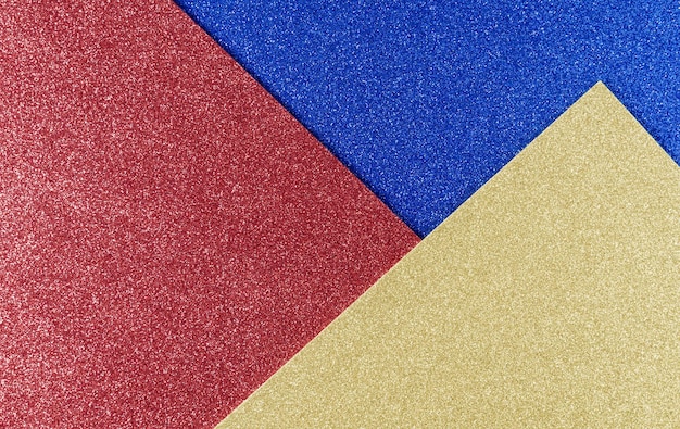 Fond de papier bleu-jaune et rouge à motif géométrique de couleurs vives