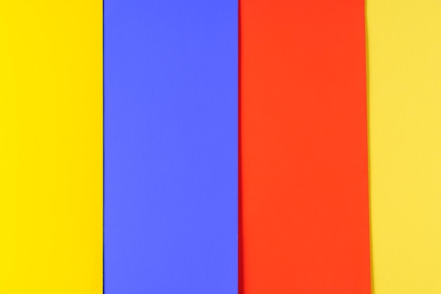 Fond de papier bleu-jaune et rouge à motif géométrique de couleurs vives