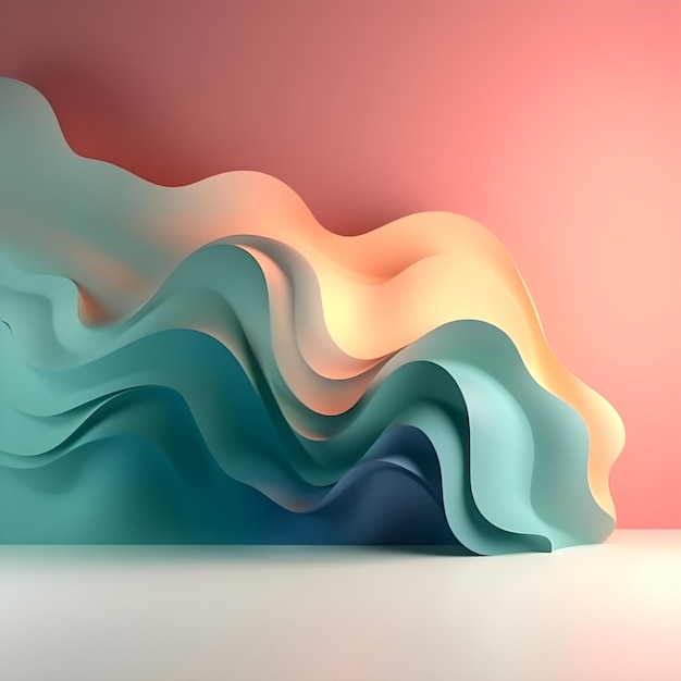 Un fond de papier coloré Generative Ai