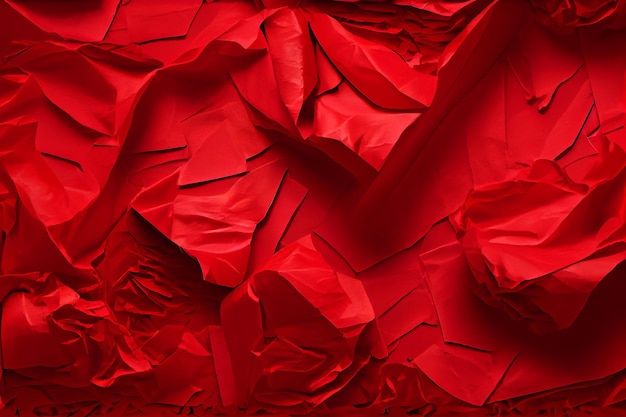 Photo fond de papier écrasé rouge