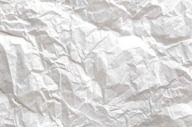 Fond de papier froissé blanc