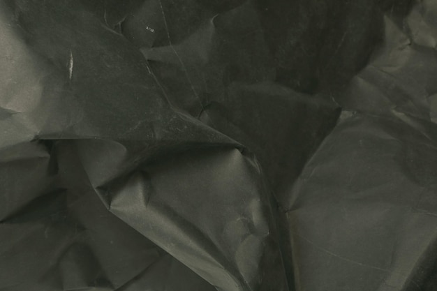 fond de papier froissé froissé noir toile de fond texture grunge