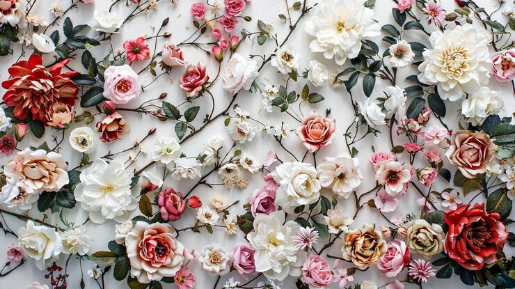 Photo fond de papier peint floral