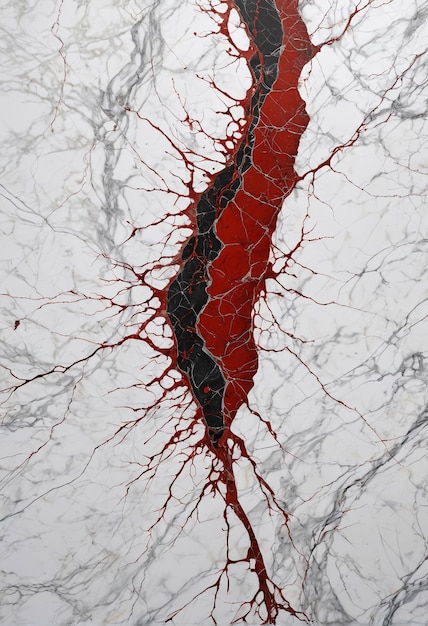 Photo fond de papier peint de texture de marbre un sol en marbre rouge et noir avec une fissure au milieu