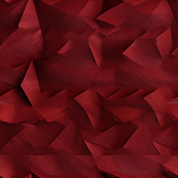 Fond de papier rouge avec un motif de triangles