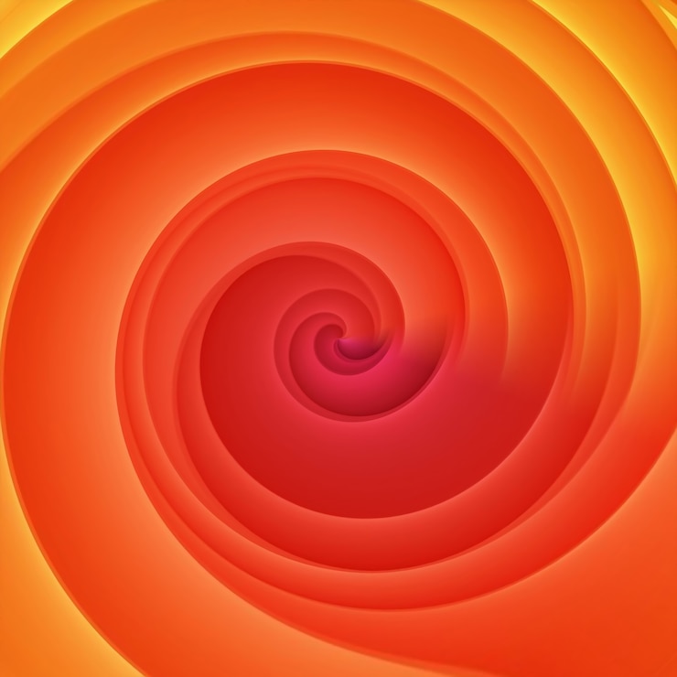 Photo fond de papier spirale rond brillant coloré de nombreuses feuilles. abstraction papier de la couleur de l'arc-en-ciel. découpes 3d de différentes formes