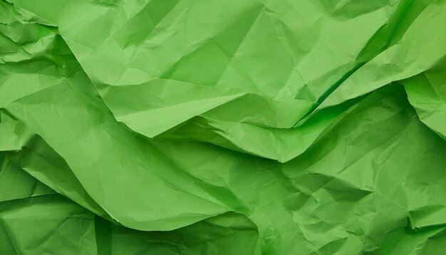 fond de papier vert froissé