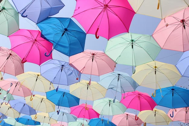 Fond de parapluie de belle couleur