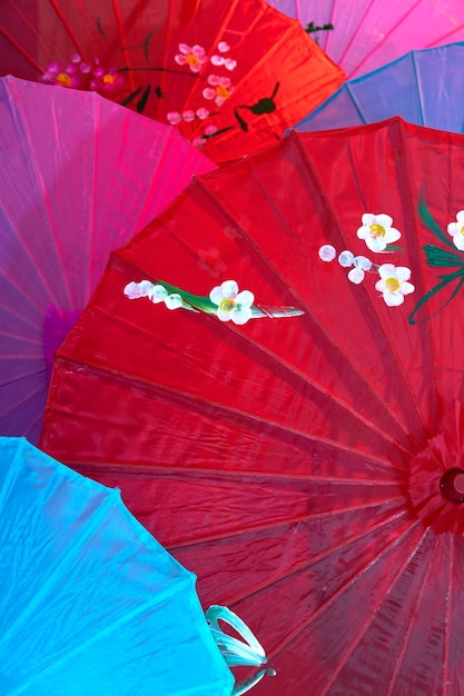 Fond de parapluie wagasa traditionnel japonais