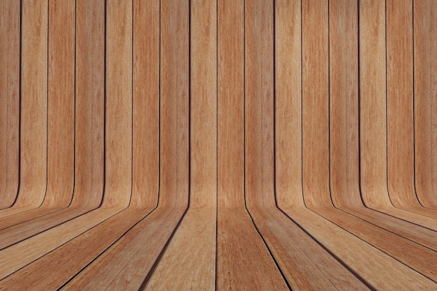 Fond de parquet en bois courbé