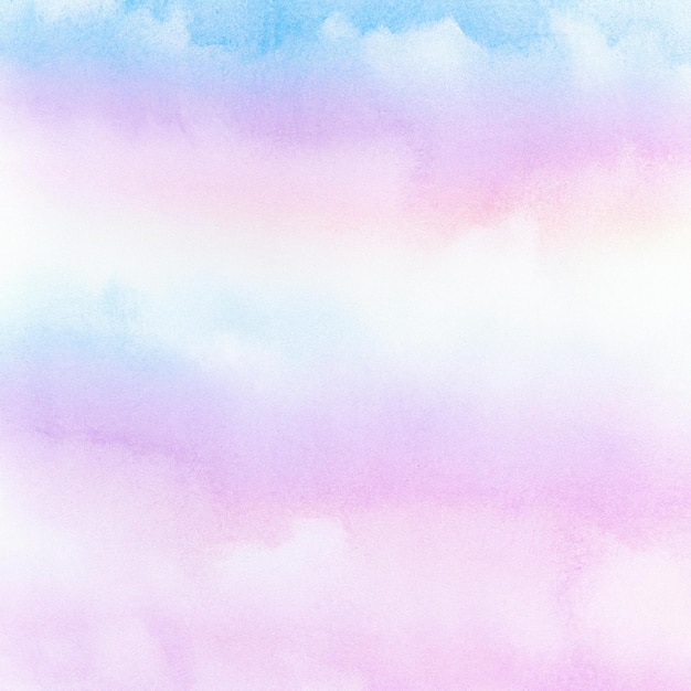 Fond pastel avec un ciel et des nuages pastel