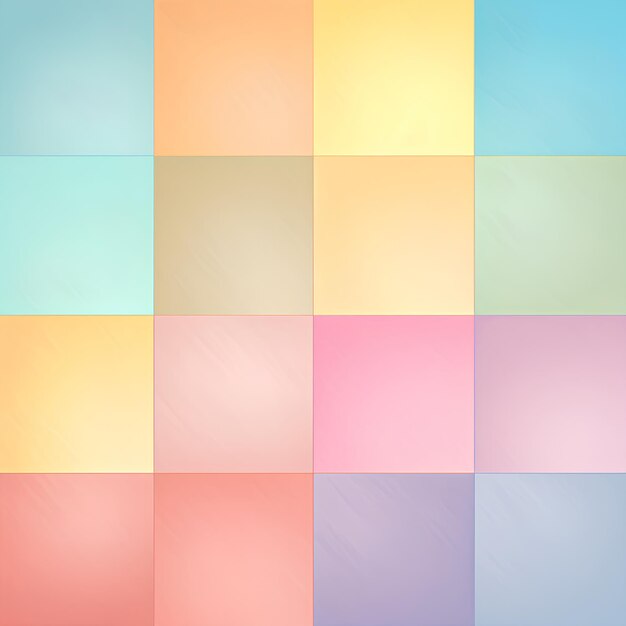 Photo fond pastel doux de 5 couleurs