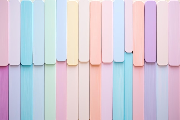 Fond pastel orné de bâtons de popsicle