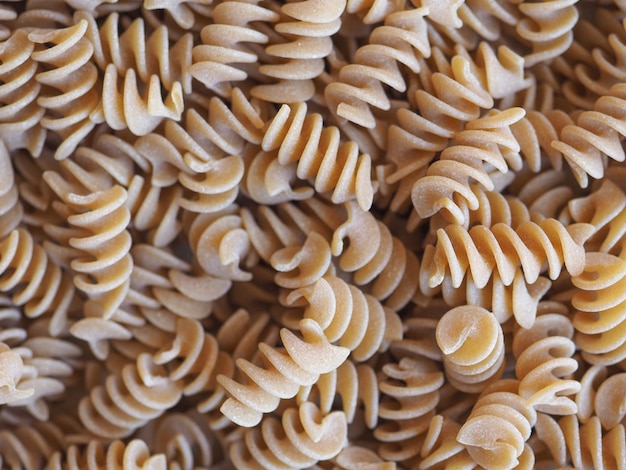 Fond de pâtes italiennes Fusilli