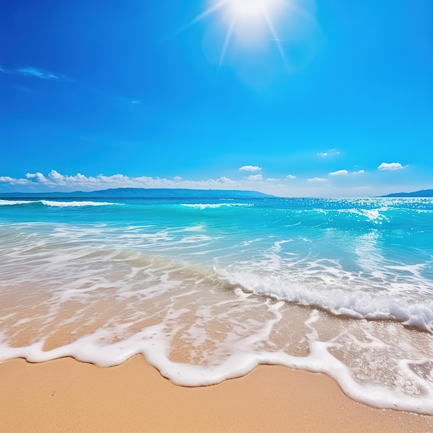 fond de paysage marin avec des vagues