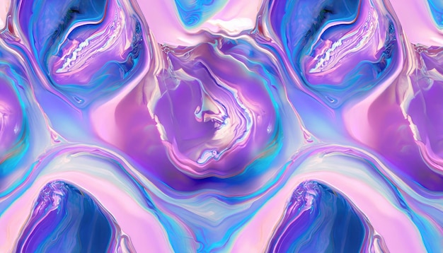 Fond avec Pearl Oyster Abalone Marble Abstract Wave Colorful Pastel Shiny Lilac Blue Pink