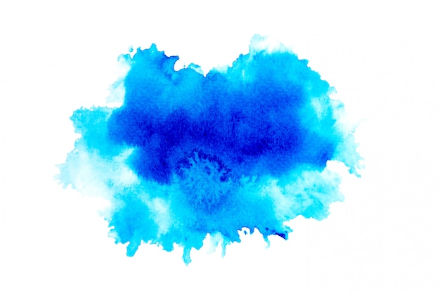 fond peint aquarelle bleu
