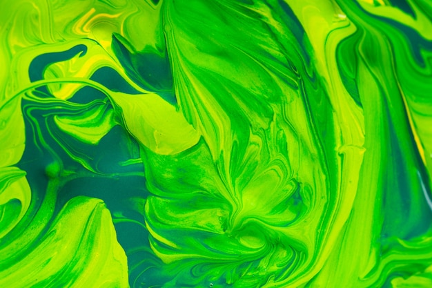 Fond de peinture d&#39;art coloré, vert et jaune