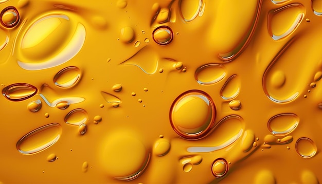 Fond de peinture fluide jaune Generaitve Ai