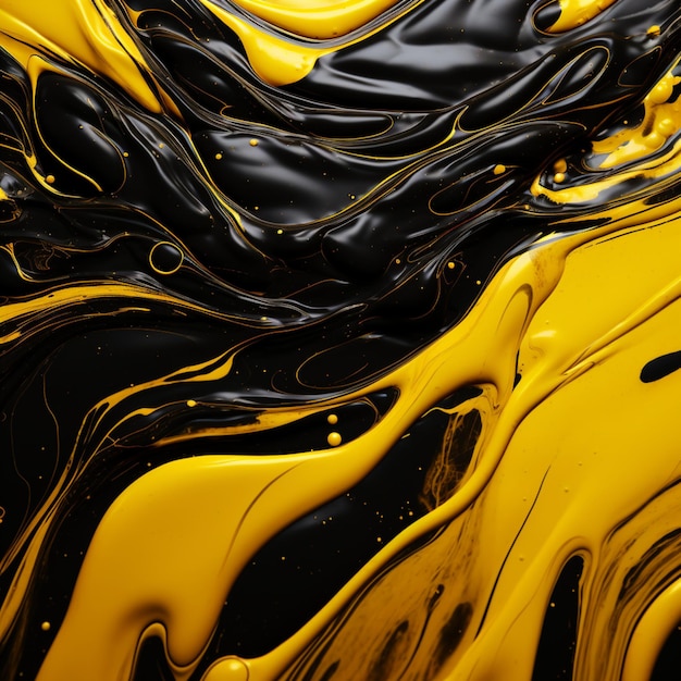 fond de peinture jaune et noir