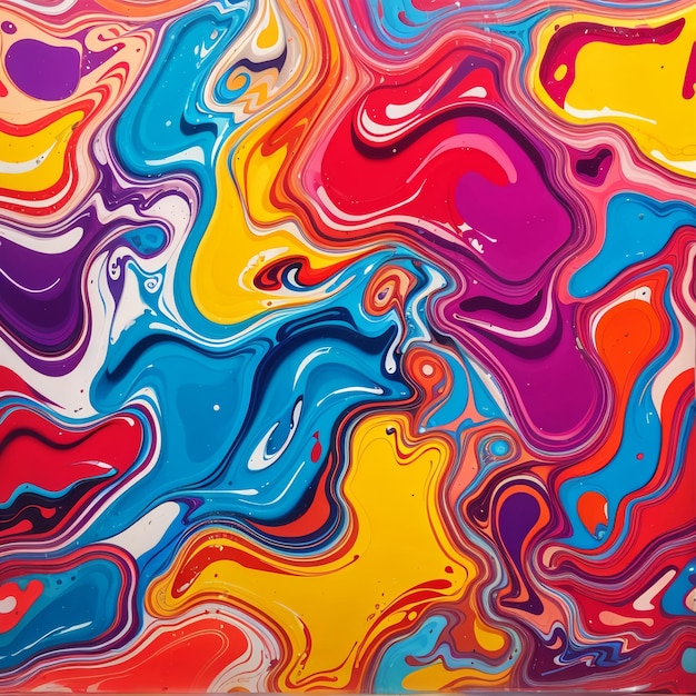 fond de peinture liquide coloré