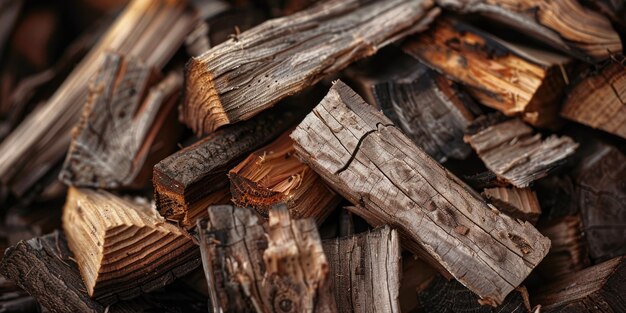 Fond de pile de bois de chauffage