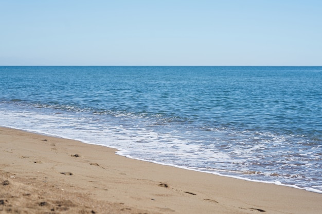 Fond de plage et de mer