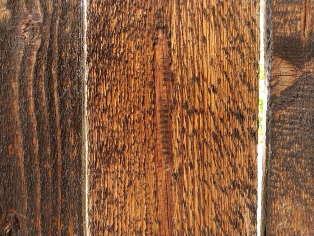 Fond de planche de bois La texture brune en bois provient de planches verticales couchées