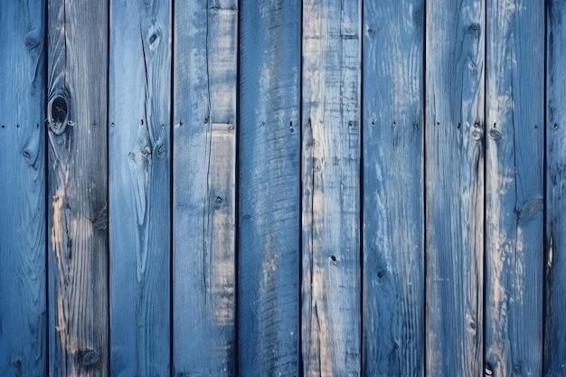 Fond de planches de bois bleu