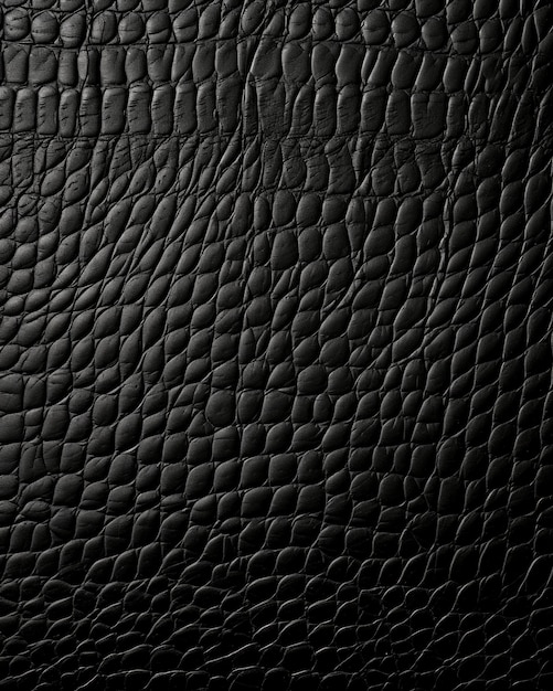 Fond plat en cuir noir à texture rapprochée