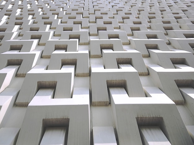 Fond plein cadre de l&#39;extérieur du bâtiment moderne blanc