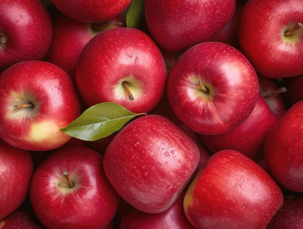 Fond de pommes rouges