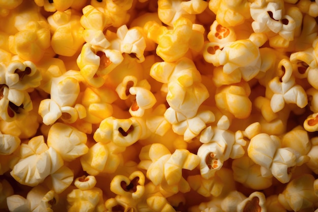 Photo fond de pop-corn aérien