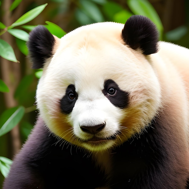 Fond de portrait de grand panda