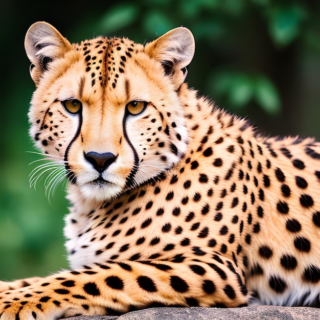 Fond de portrait de guépard