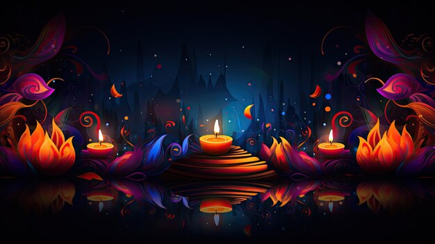 Photo fond pour le graphique de diwali